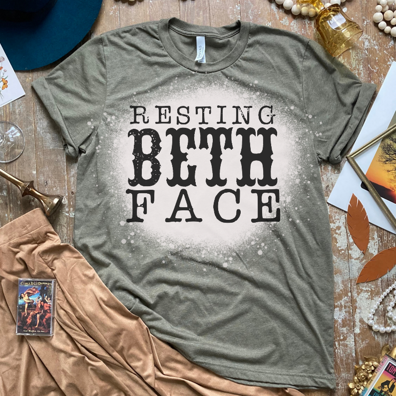 Resting Beth Face Bleached Shirt
