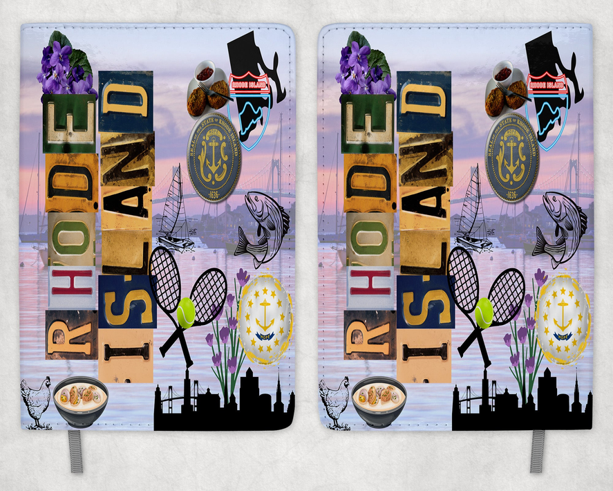 Rhode Island Printed 8 Inch A-5 Journal