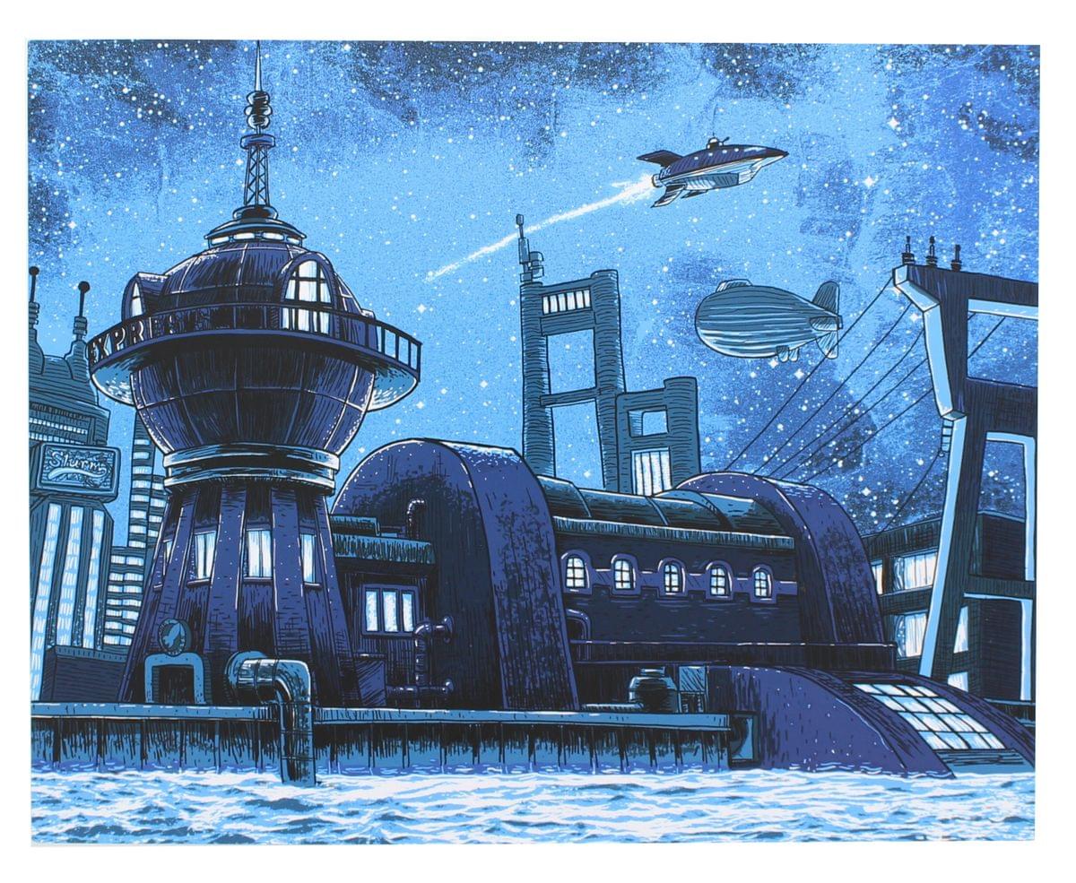 Futurama "Good News Everyone" 8x10 Art Print by Tim Doyle (Nerd Block Exclusive)