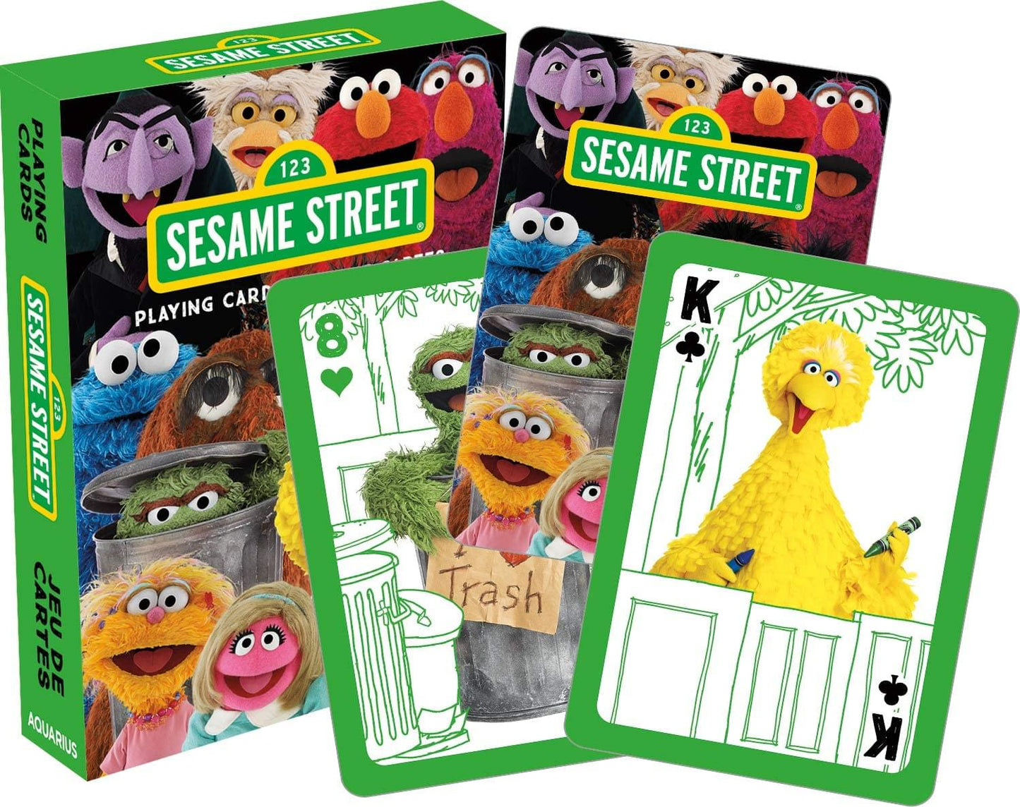 Sesame Street Cast Playing Cards § 52 Card Deck + 2 Jokers