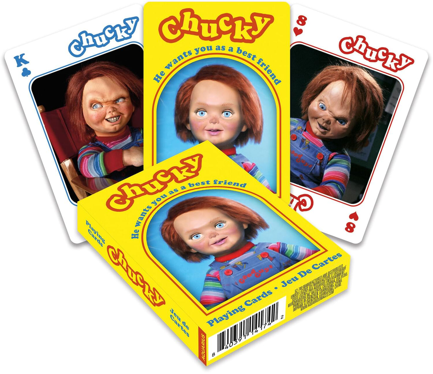 Child's Play Chucky Playing Cards § 52 Card Deck + 2 Jokers