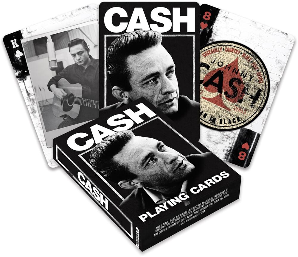 Johnny Cash Playing Cards