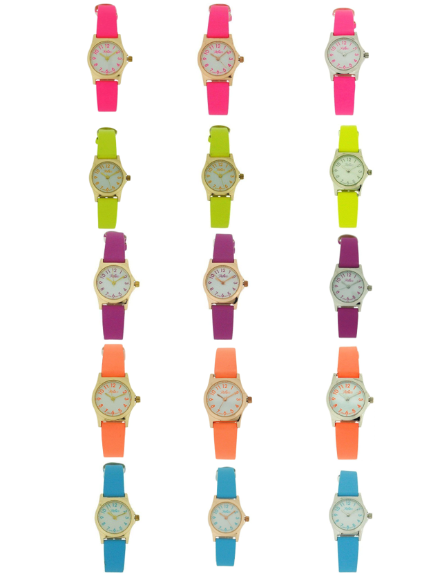 Reflex Girls Ladies White Dial Available Multiple Colour Strap Watch 1013