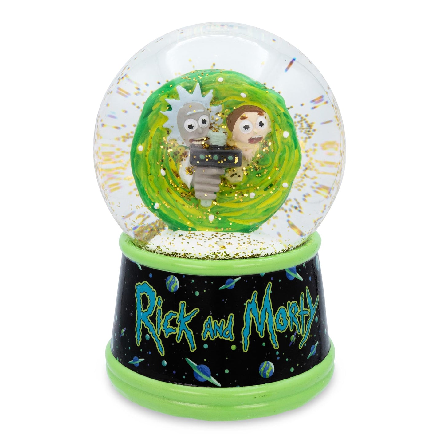 Rick and Morty Portal Light-Up Collectible Snow Globe § 6 Inches Tall