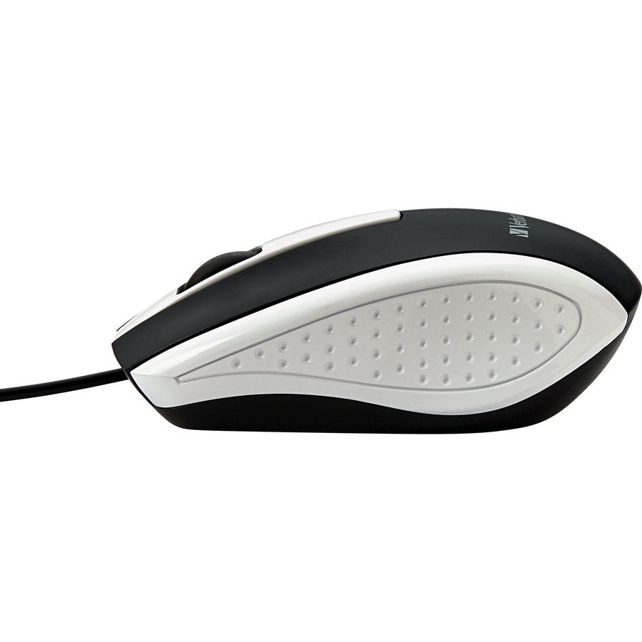 Verbatim Corded Notebook Optical Mouse - White