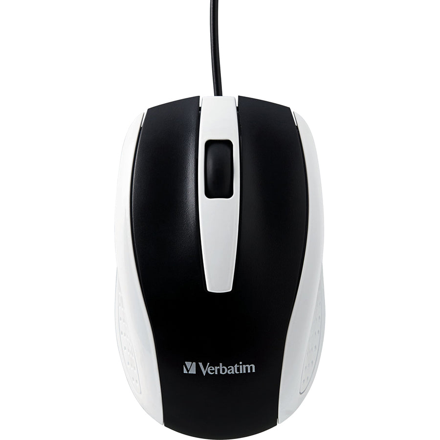 Verbatim Corded Notebook Optical Mouse - White