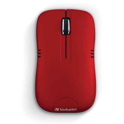 Verbatim Wireless Notebook Optical Mouse, Commuter Series - Matte Red