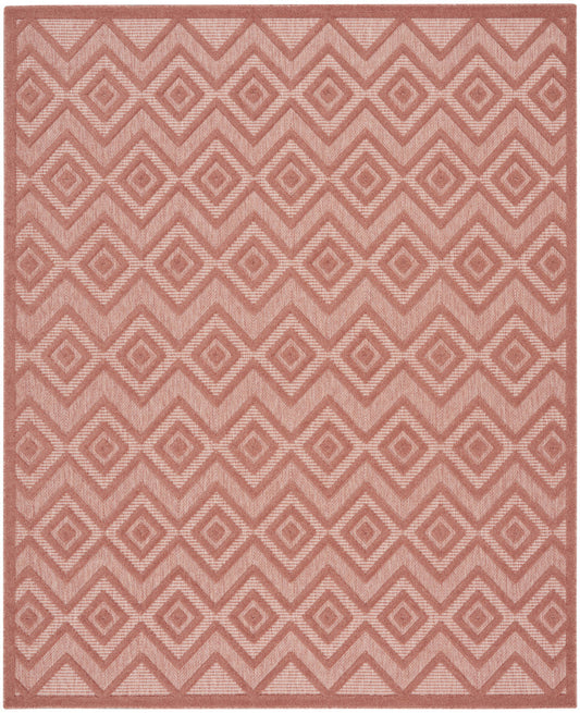 7' X 10' Orange Geometric Flatweave Area Rug