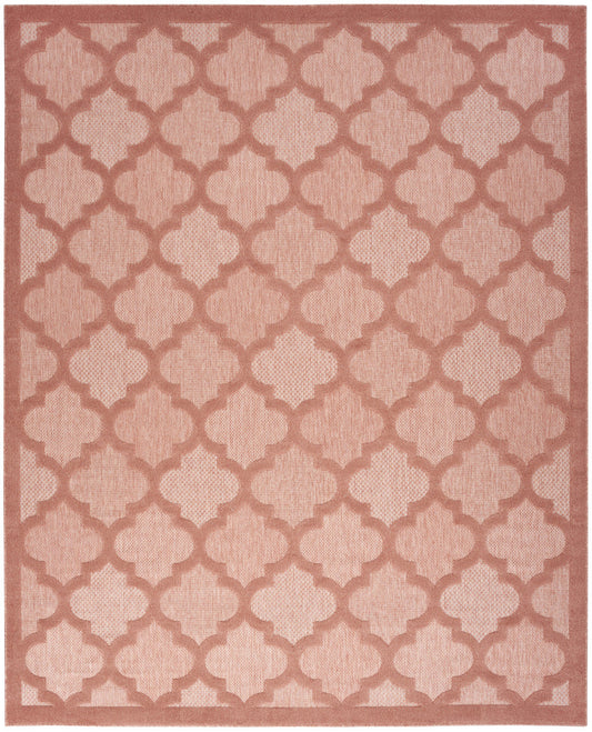 8' X 10' Orange Geometric Flatweave Area Rug