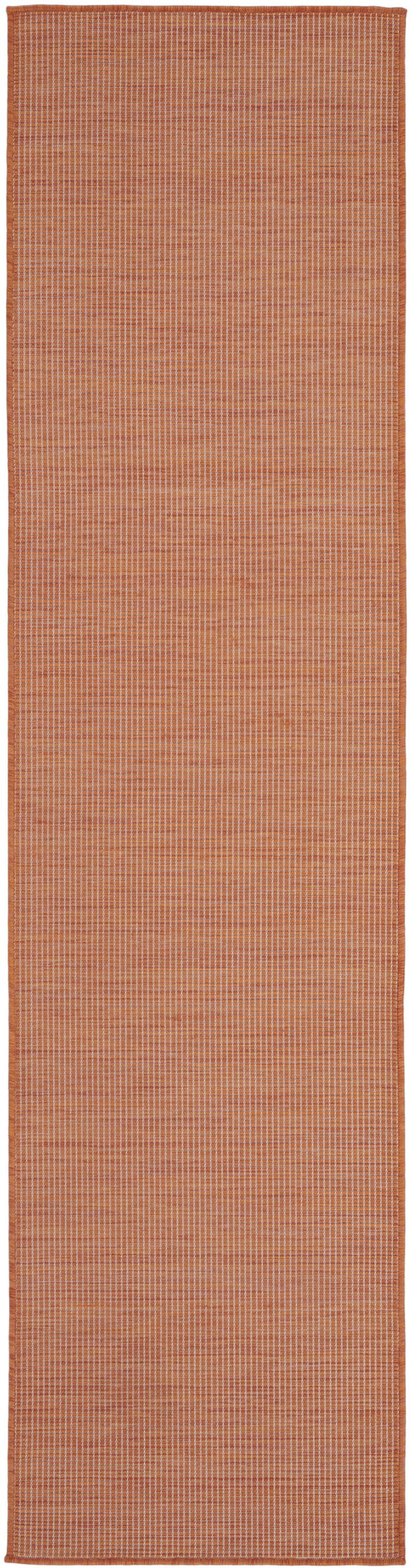 8' Rust Power Loom Runner Rug