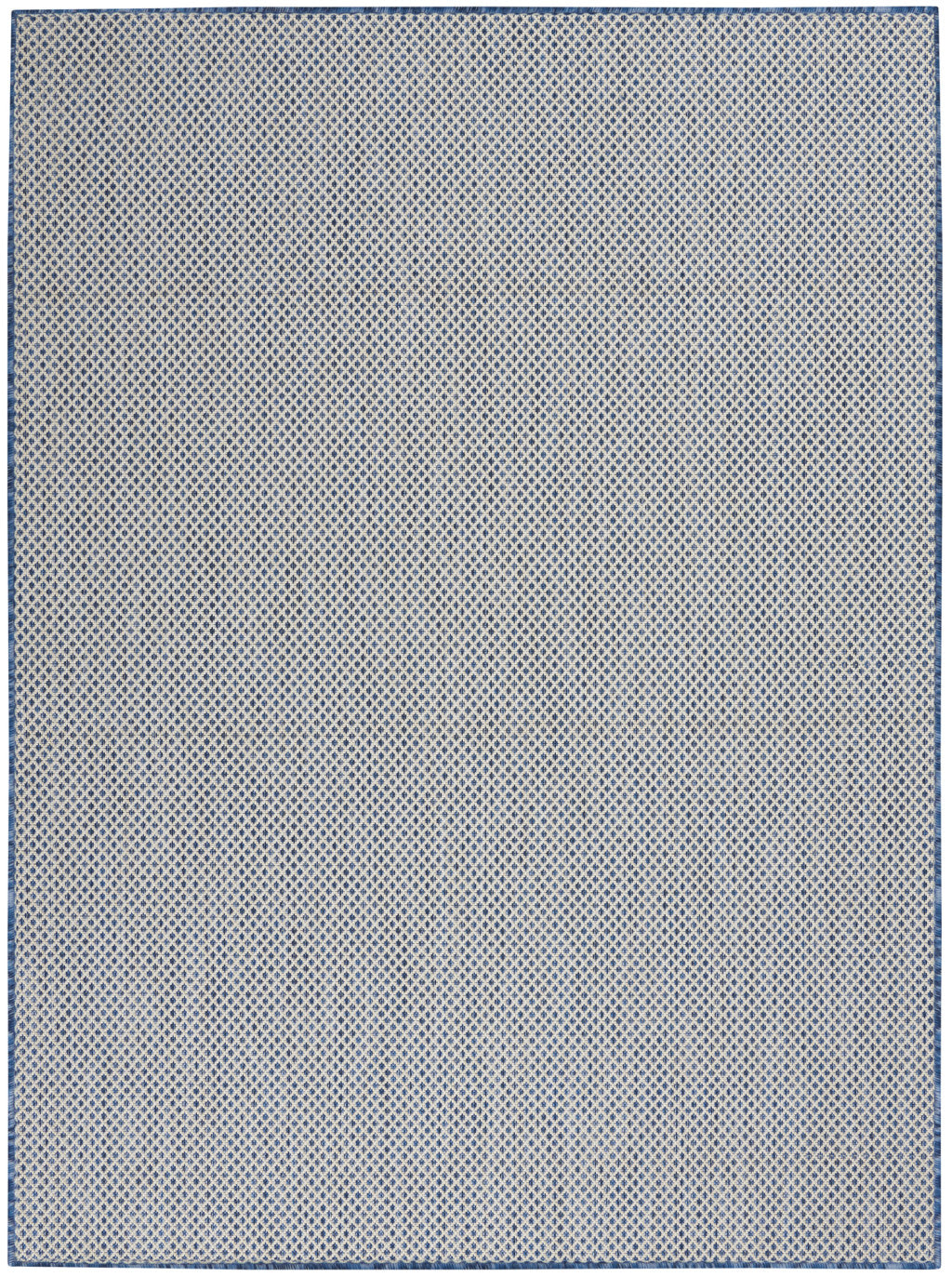 4' X 6' Blue Geometric Power Loom Area Rug