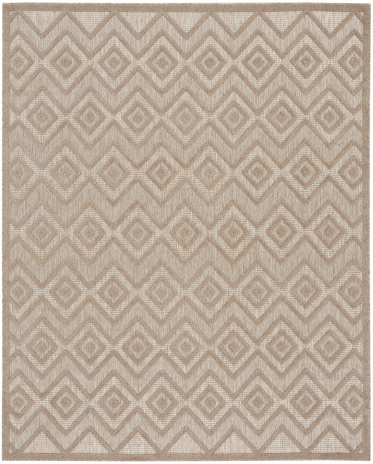 8' X 10' Beige Geometric Flatweave Area Rug