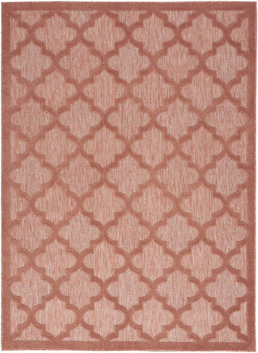 6' X 9' Orange Geometric Flatweave Area Rug