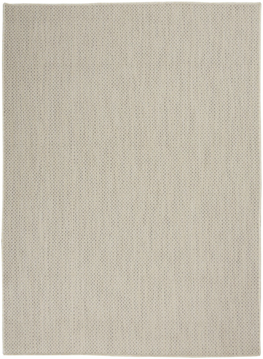 4' X 6' Ivory Geometric Power Loom Area Rug