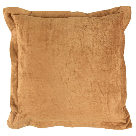 22" X 22" Gold Rayon Zippered Pillow