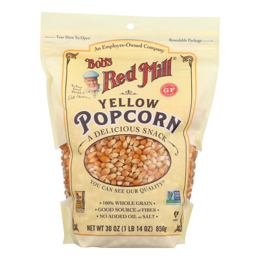 Bob's Red Mill - Popcorn - Yellow - Case Of 4 - 30 Oz.