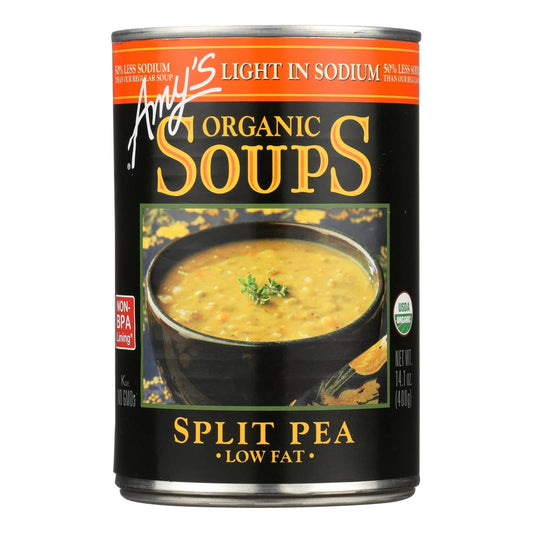 Amy's - Organic Low Salt Split Pea Soup - Case Of 12 - 14.1 Oz