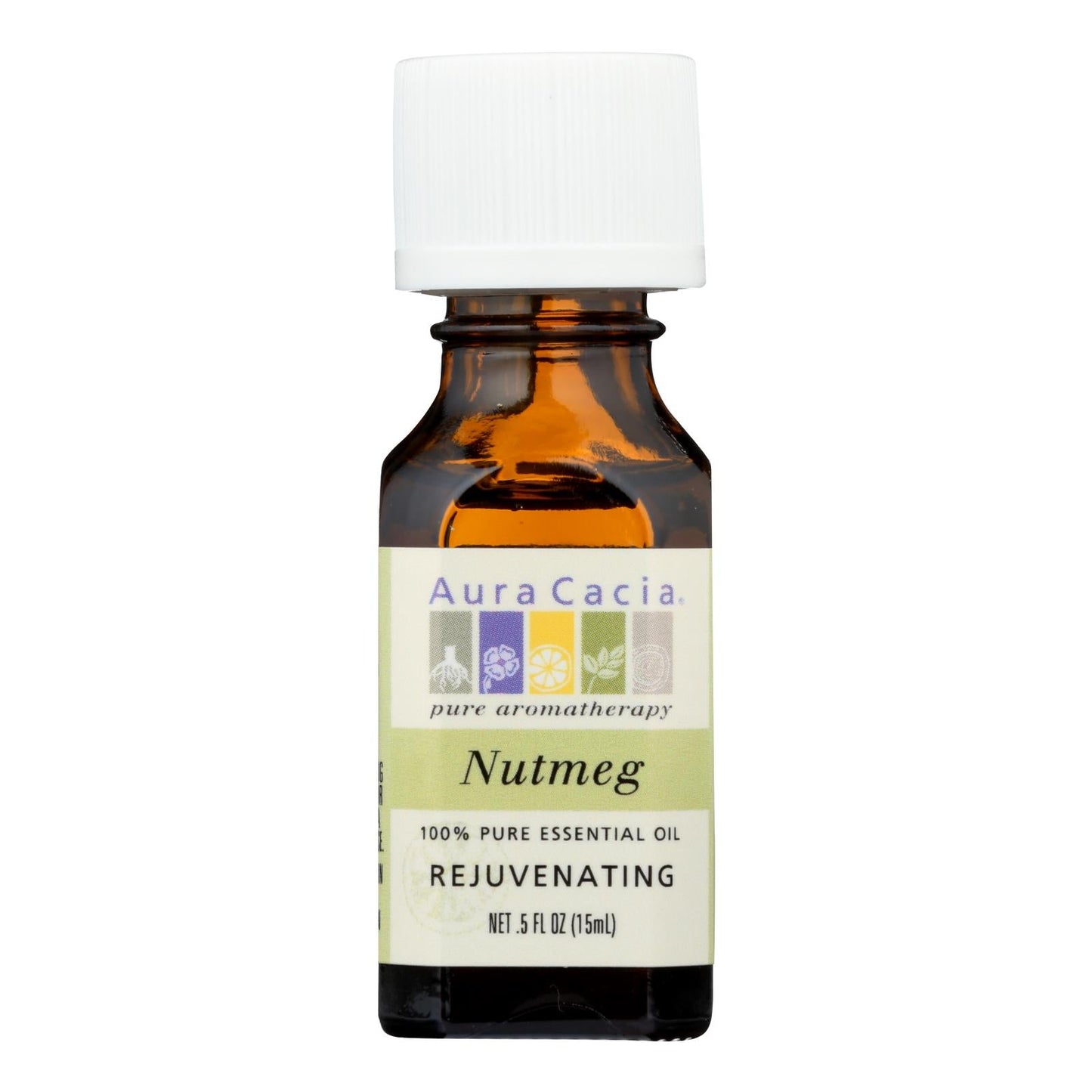 Aura Cacia - Pure Essential Oil Nutmeg - 0.5 Fl Oz