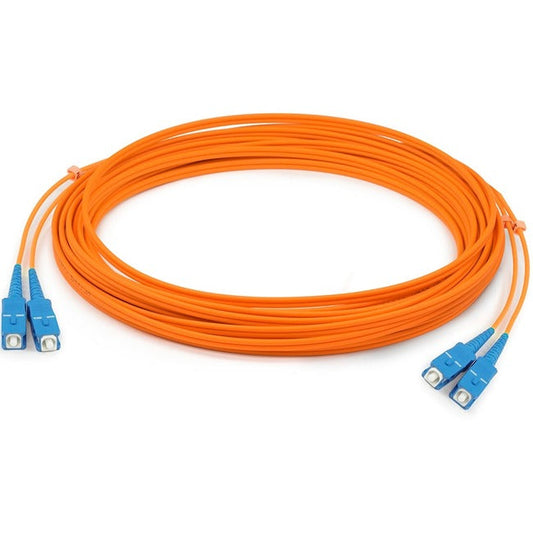 AddOn 5m SC (Male) to SC (Male) Orange OM1 Duplex Fiber OFNR (Riser-Rated) Patch Cable