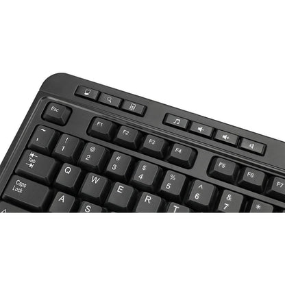 Adesso Antimicrobial Wireless Desktop Keyboard and Mouse