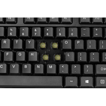 Adesso Antimicrobial Wireless Desktop Keyboard and Mouse