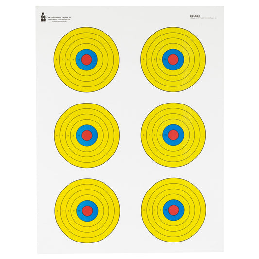 Action Tgt Bright 6 Bullseye 100pk