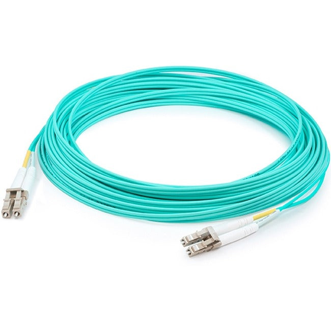 AddOn 25m IBM 88Y6857 Compatible LC (Male) to LC (Male) Aqua OM3 Duplex Fiber OFNR (Riser-Rated) Patch Cable