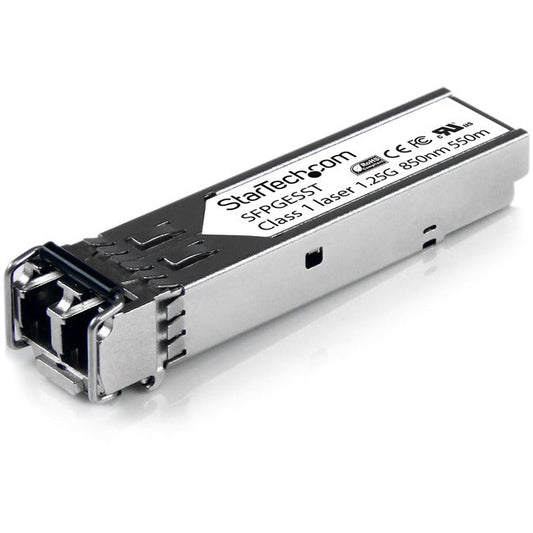 StarTech.com Cisco SFP-GE-S Compatible SFP Module - 1000BASE-SX Fiber Optical SFP Transceiver - Lifetime Warranty - 1 Gbps - Maximum Transfer Distance: 550 m (1804 ft)