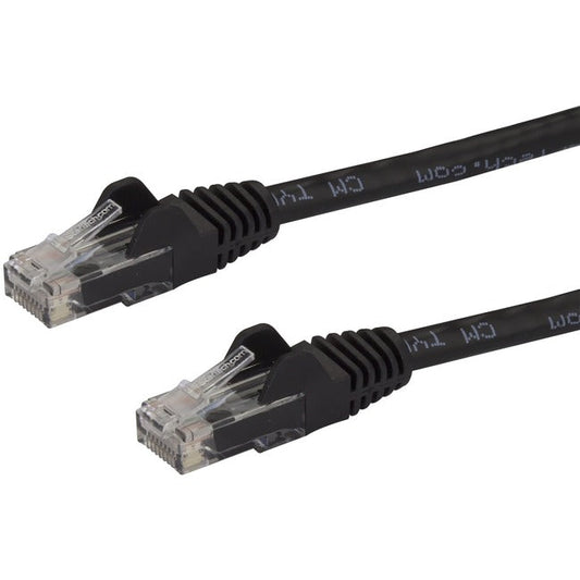 StarTech.com 125ft Black Cat6 Patch Cable with Snagless RJ45 Connectors - Long Ethernet Cable - 125 ft Cat 6 UTP Cable