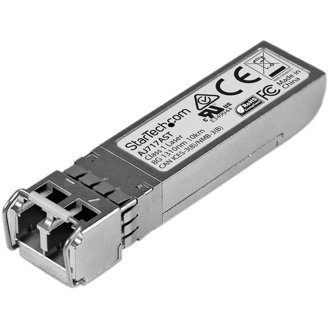 StarTech.com HP AJ717A Compatible SFP Module - 8GFC Fiber Optical SFP Transceiver - Lifetime Warranty - 8 Gbps - Maximum Transfer Distance: 10 km (6.2 mi)