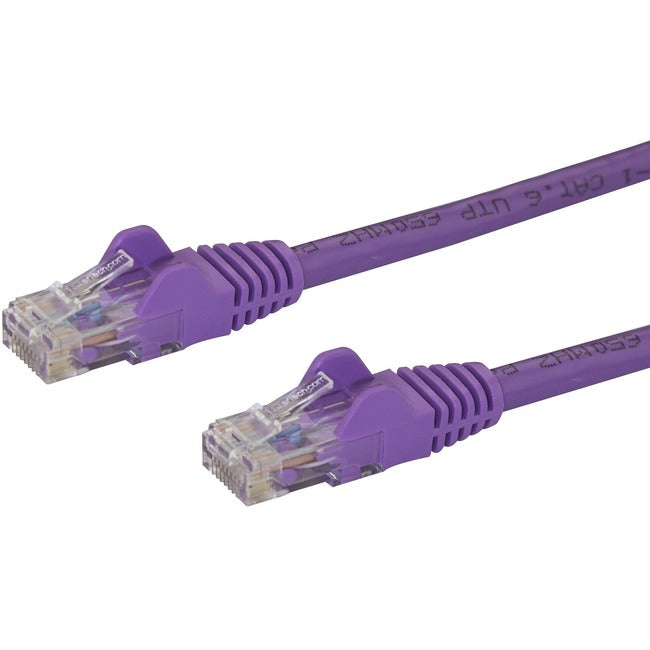 StarTech.com 9 ft Purple Cat6 Cable with Snagless RJ45 Connectors - Cat6 Ethernet Cable - 9ft UTP Cat 6 Patch Cable