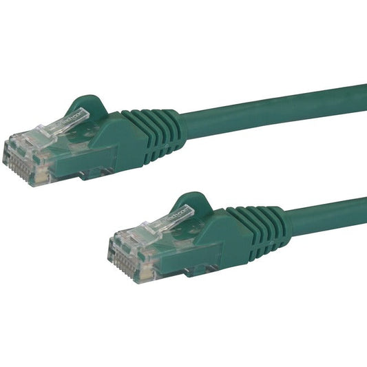 StarTech.com 14ft Green Cat6 Patch Cable with Snagless RJ45 Connectors - Cat6 Ethernet Cable - 14 ft Cat6 UTP Cable