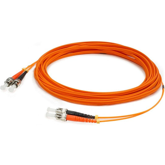 AddOn 65m ST (Male) to ST (Male) Orange OM1 Duplex Fiber OFNR (Riser-Rated) Patch Cable