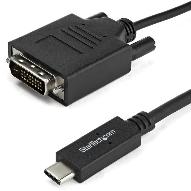 StarTech.com 2m / 6 ft USB-C to DVI Cable - USB 3.1 Type C to DVI - 1920 x 1200 - Black