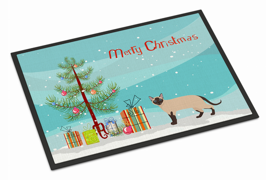 Christmas Tree Cat Art Mat