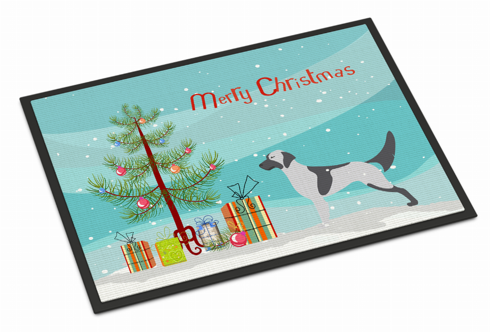 Merry Christmas Tree Dog Art Indoor or Outdoor Mat