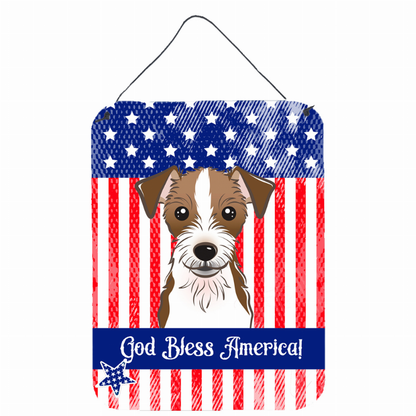 American Flag Design with Dog Wall or Door Hanging Prints