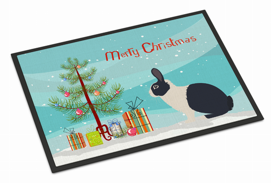 Rabbit Art Christmas Indoor or Outdoor Mat