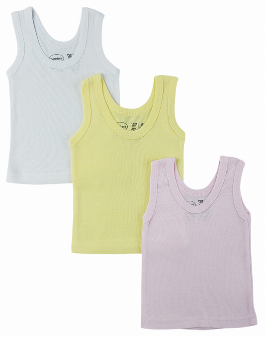 Bambini Girls Pastel Tank Top Variety Pack