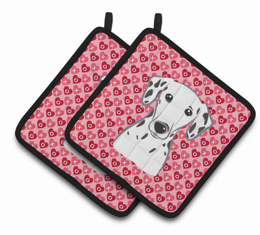 Dog XOXO Pair of Pot Holders