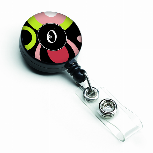 Letter Monogram Retractable Badge Reel