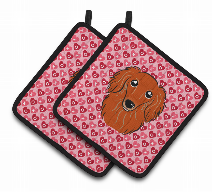 Dog XOXO Pair of Pot Holders