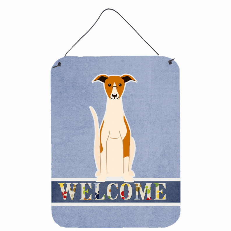 Welcome Sign with Dog Wall or Door Hanging Prints