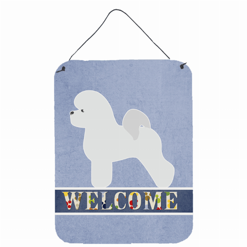 Welcome Sign with Dog Wall or Door Hanging Prints