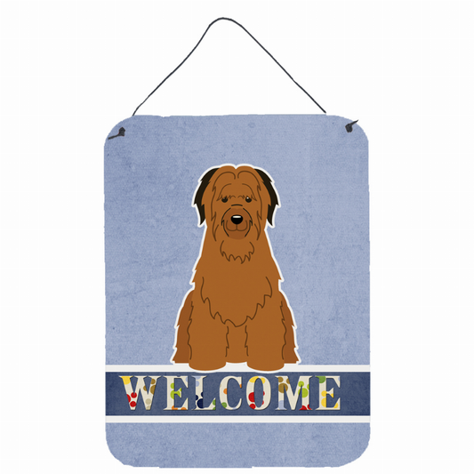 Welcome Sign with Dog Wall or Door Hanging Prints