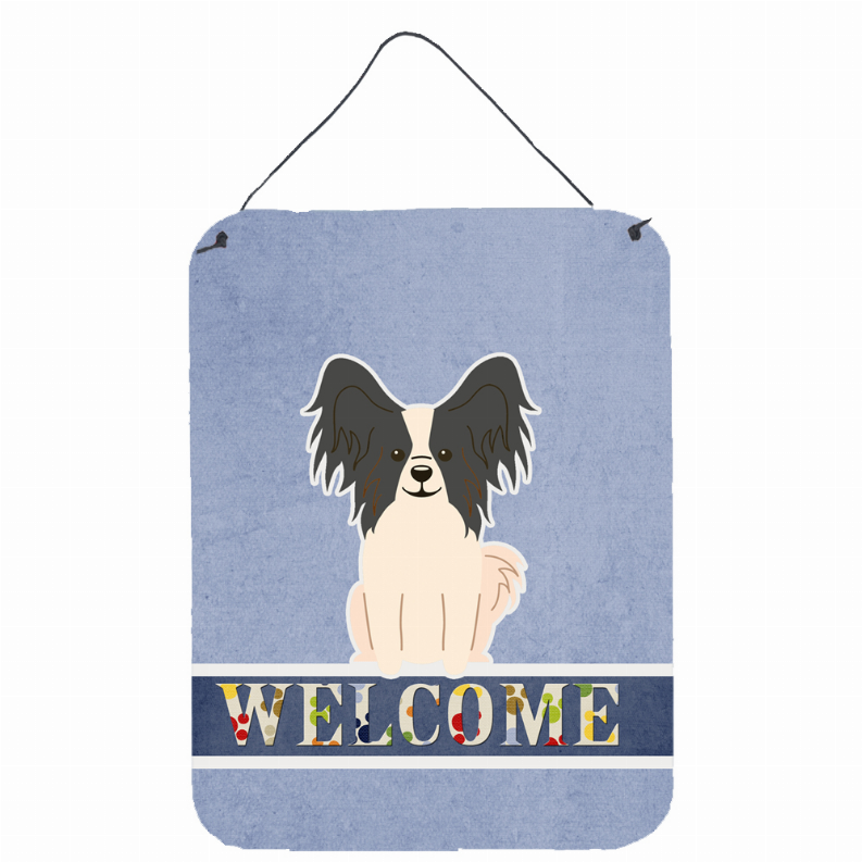 Welcome Sign with Dog Wall or Door Hanging Prints