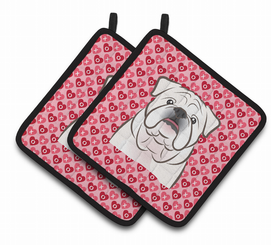 Dog XOXO Pair of Pot Holders