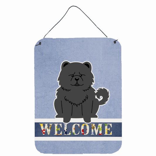 Welcome Sign with Dog Wall or Door Hanging Prints