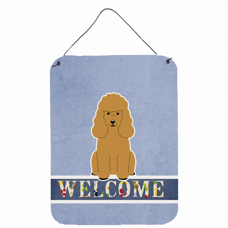 Welcome Sign with Dog Wall or Door Hanging Prints