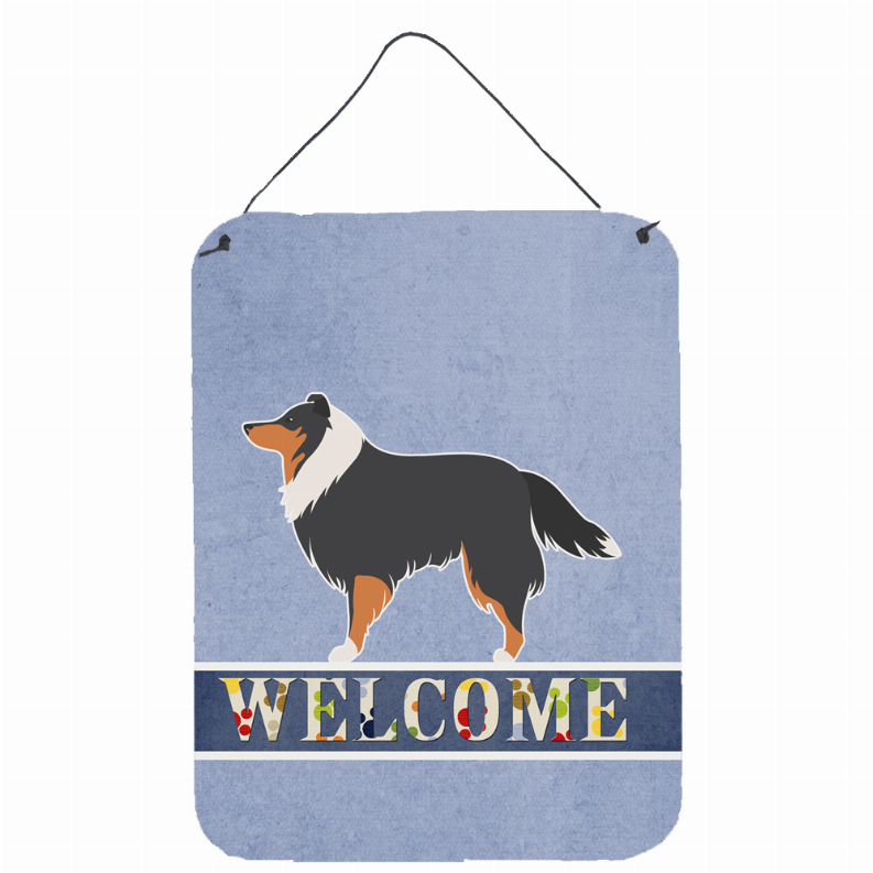 Welcome Sign with Dog Wall or Door Hanging Prints